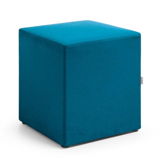 [FL000200] Vancouver Oto stool, square, w.41 x d.41 x h.45 cm, fabric Next NX-15 blue