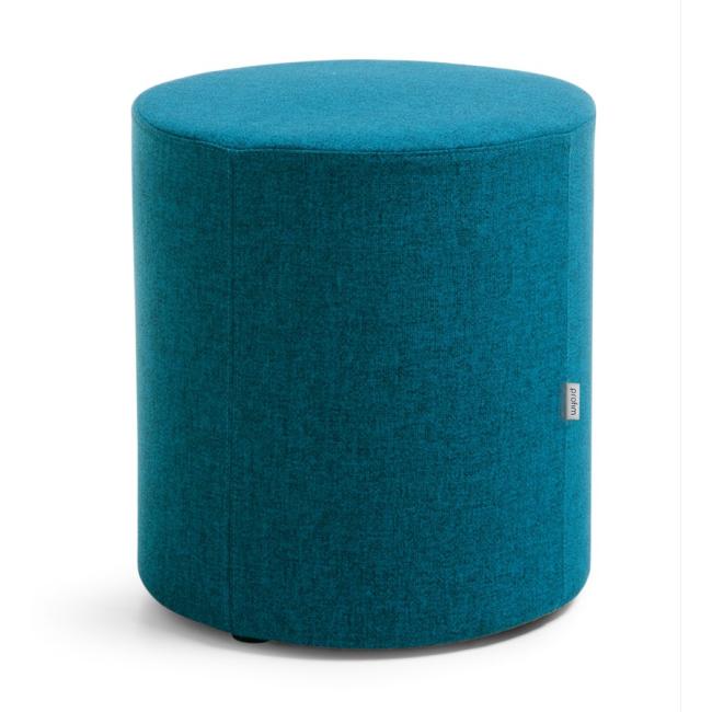 [FL000202] Vancouver Oto stool, cylinder, d.41 x h.45 cm, fabric Next NX-15 blue