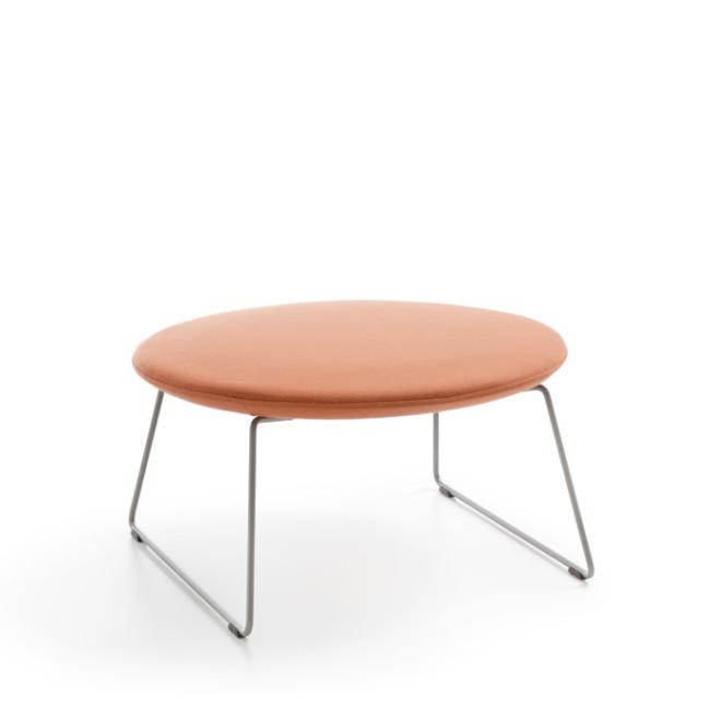 [FL000204] Taburet Chic Lounge, nohy Metallic, látka Synergy LDS 73