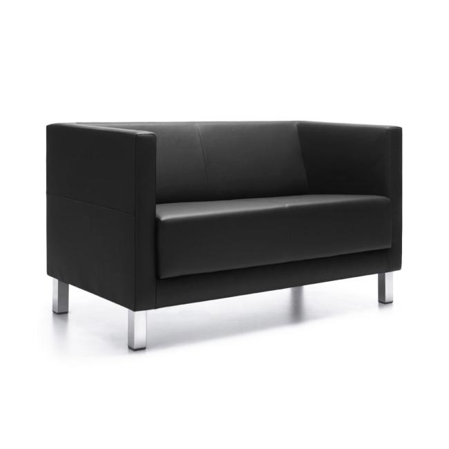 [FL001004] Three-seater Vancouver Lite, chrome legs, Next NX-14 dark gray fabric