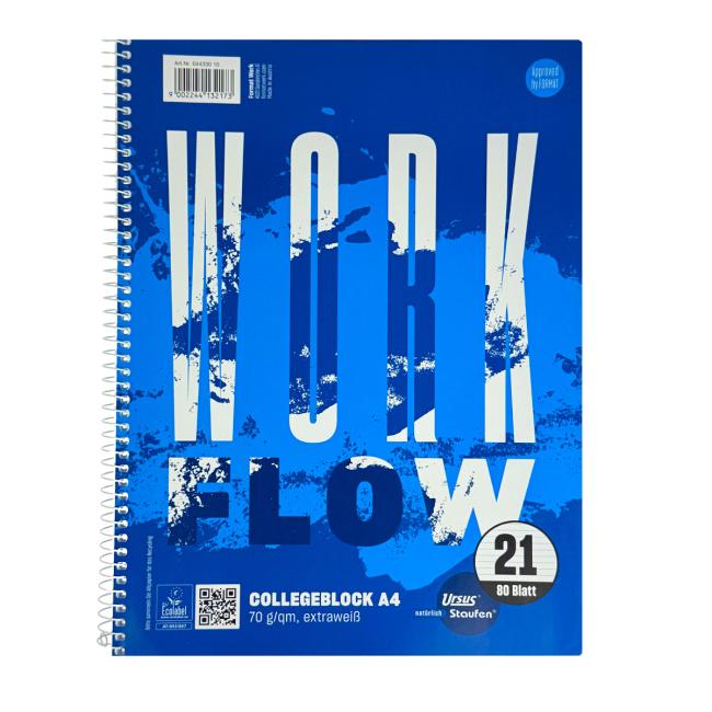 Blok College Format Werk Ursus Basic A4 80 sheets lined 70g