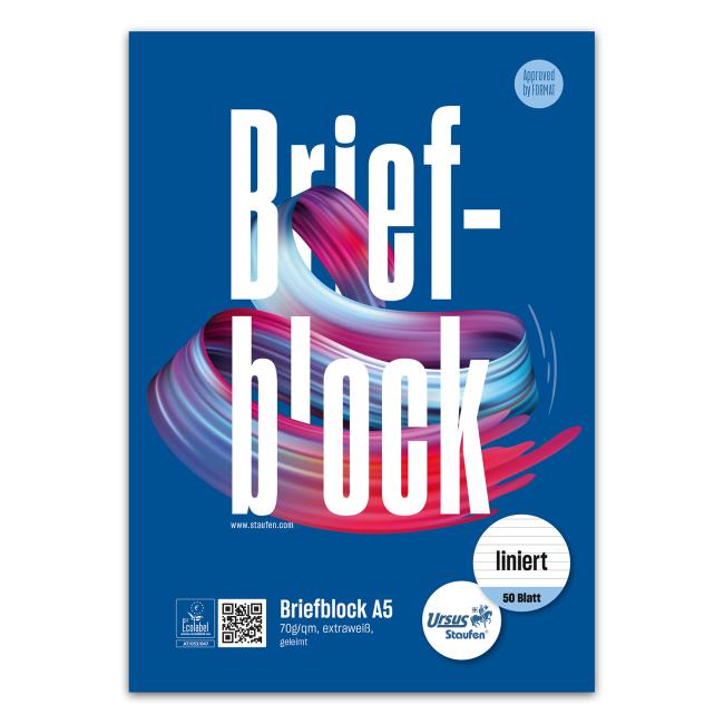 [FW741010] Notepad Format Werk Ursus A5 50 sheets lined 70 g