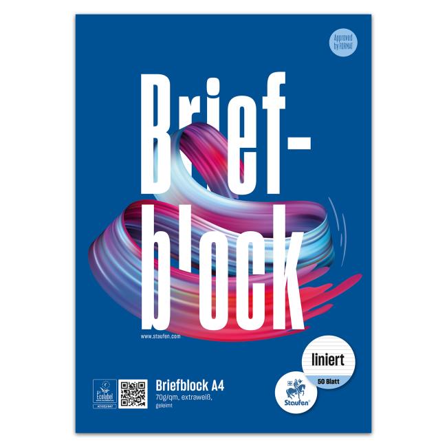 Poznámkový blok Formát Werk Ursus A4 50 linajkových listov 70 g