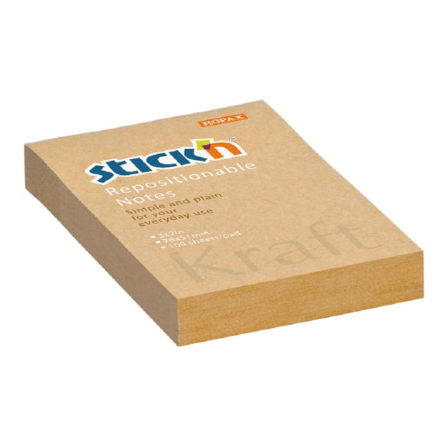 [AV216390] Stick'n Hopax Kraft samolepiaca podložka, 76x51 mm, prírodná hnedá