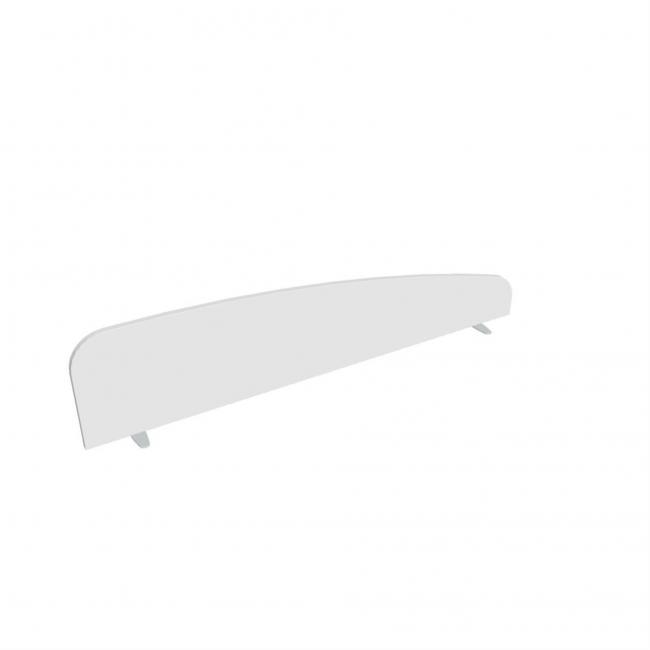 Hobis table screen, round, 180 cm, white