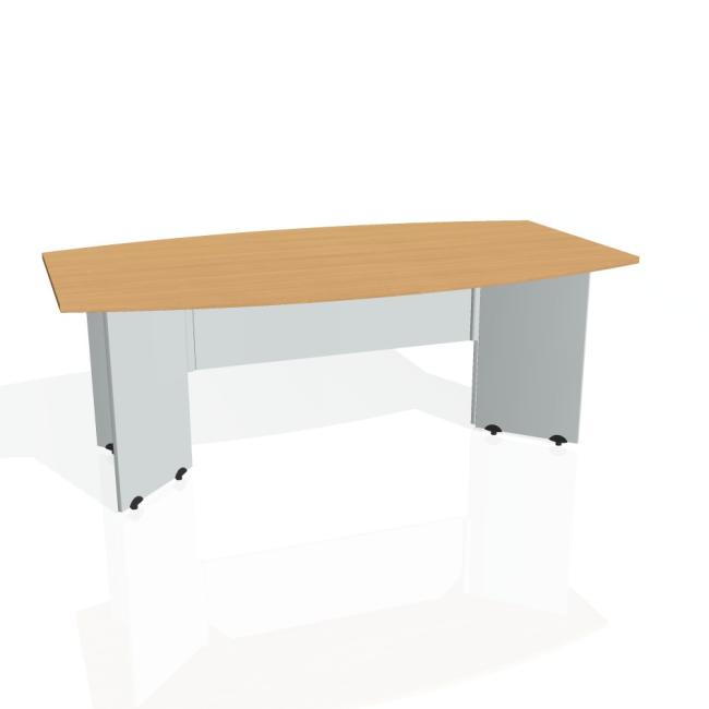 Gate meeting table, 200x75.5x110 cm, beech/grey