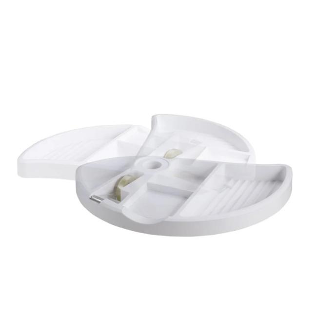 [ON200196] Otočný peračník pod dosku stola, biely