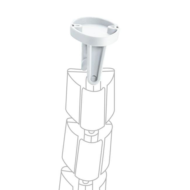 Holder for holding the cable organizer under the board 7x5x5 cm, white