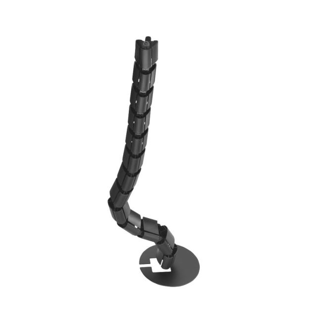 Cable organizer Hobis, 16x88 cm, black