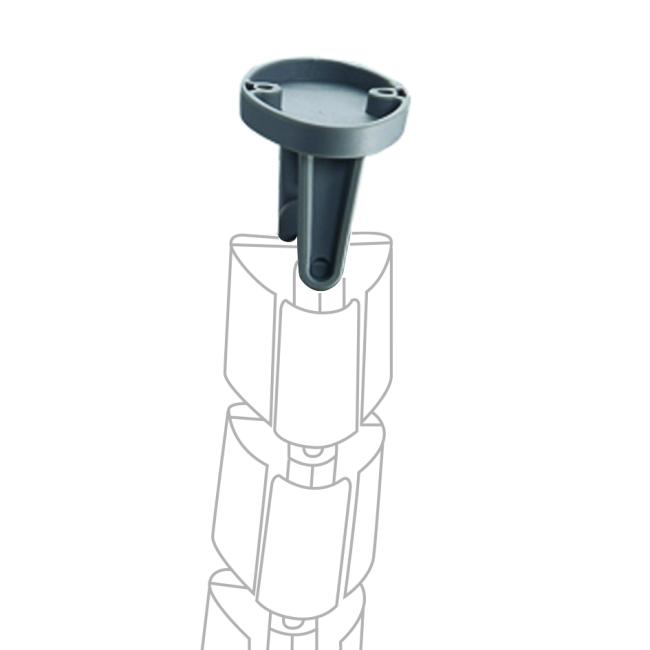 Holder for holding the cable organizer under the board 7x5x5 cm, gray