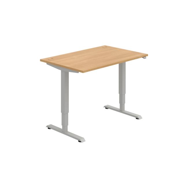 [ON211145] Work table RUN, ZO, 3S, 120x64.5-130.5x80 cm, oak/grey