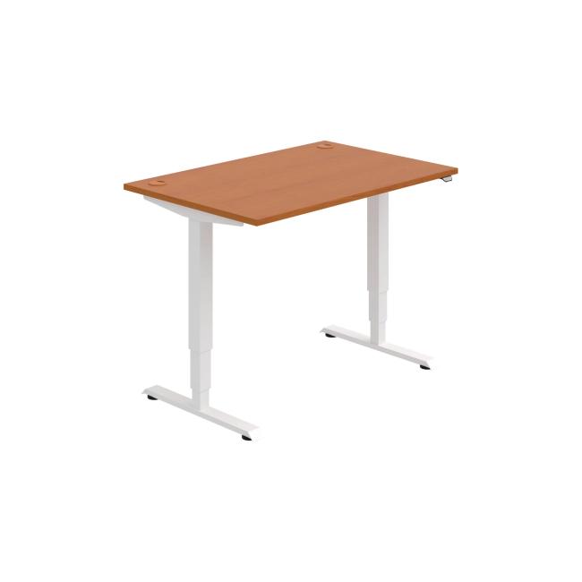 [ON211156] Work table RUN, ZO, 3S, 120x64.5-130.5x80 cm, cherry/white