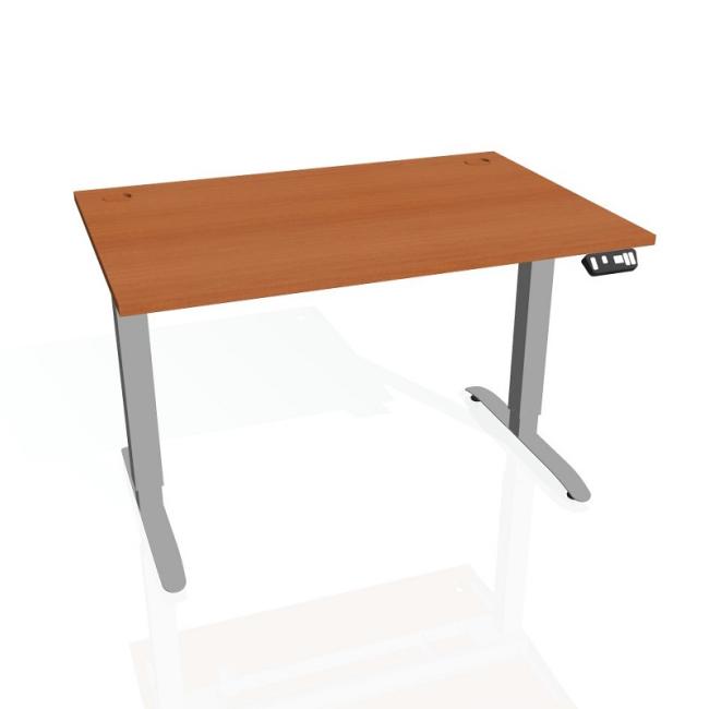 [ON212153] Motion desk, PO, 2S, 120x70.5-120.5x80 cm, cherry/grey