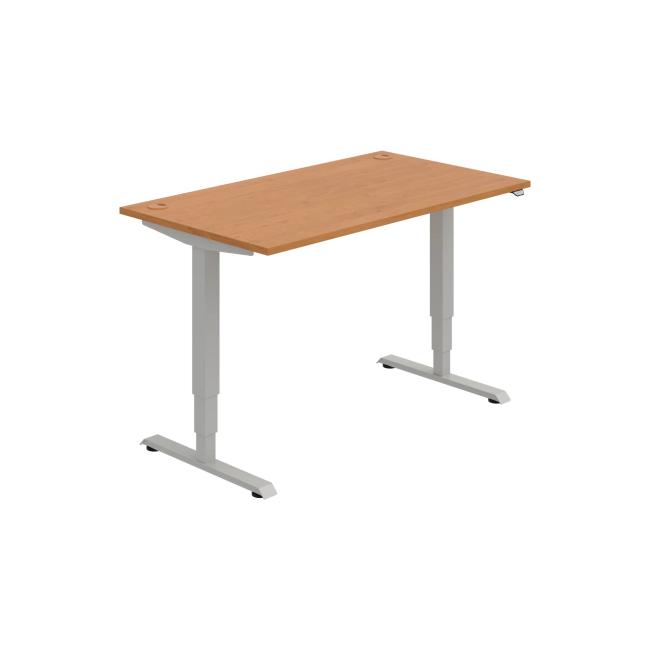 Work table RUN, ZO, 3S, 140x64.5-130.5x80 cm, alder/grey