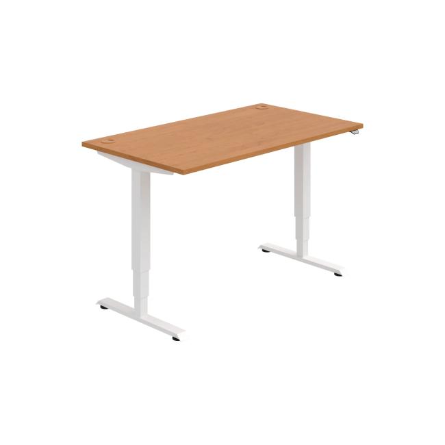 Work table RUN, ZO, 3S, 140x64.5-130.5x80 cm, alder/white