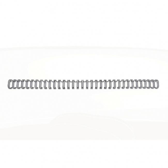 Hrebene drôtené GBC 6mm čierne 3:1