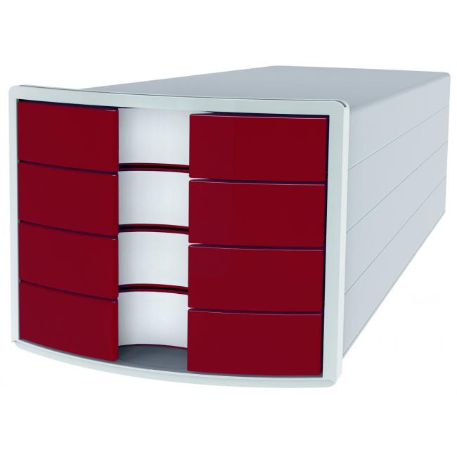 Drawer box Impuls grey/red