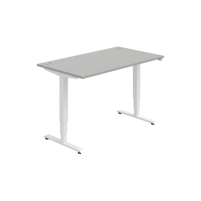 [ON213186] Work table RUN, ZO, 3S, 140x64.5-130.5x80 cm, grey/white