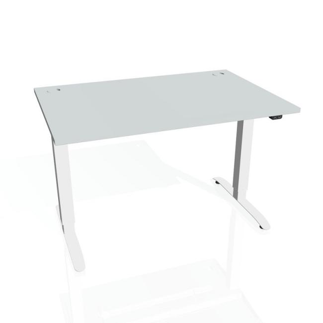 Motion desk, ZO, 2S, 140x70.5-120.5x80 cm, grey/white