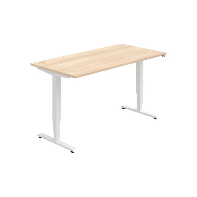 [ON215116] Work table RUN, ZO, 3S, 160x64.5-130.5x80 cm, agate/white