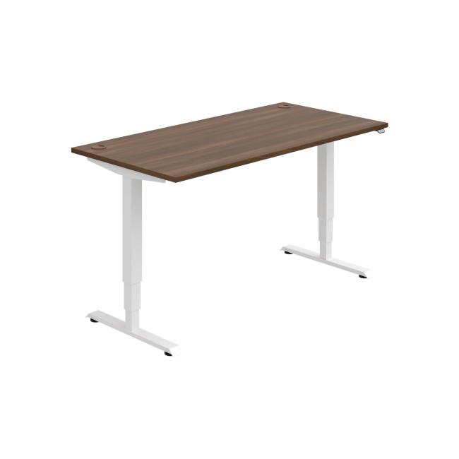 [ON215176] Work table RUN, ZO, 3S, 160x64.5-130.5x80 cm, walnut/white