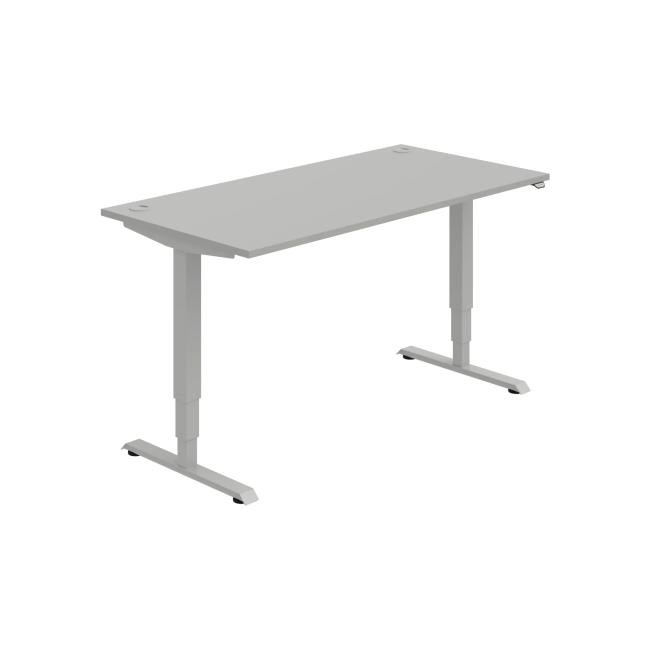 [ON215185] Work table RUN, ZO, 3S, 160x64.5-130.5x80 cm, gray/grey