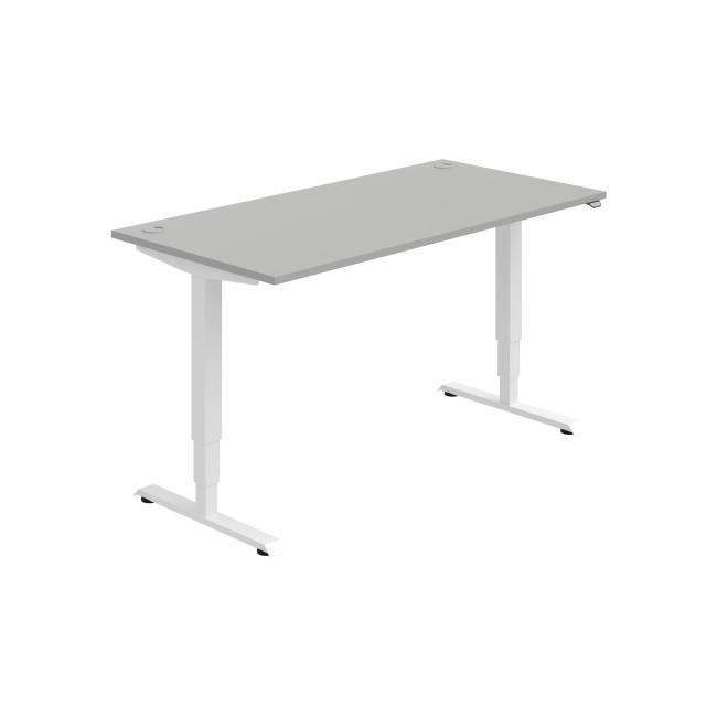 [ON215186] Work table RUN, ZO, 3S, 160x64.5-130.5x80 cm, grey/white