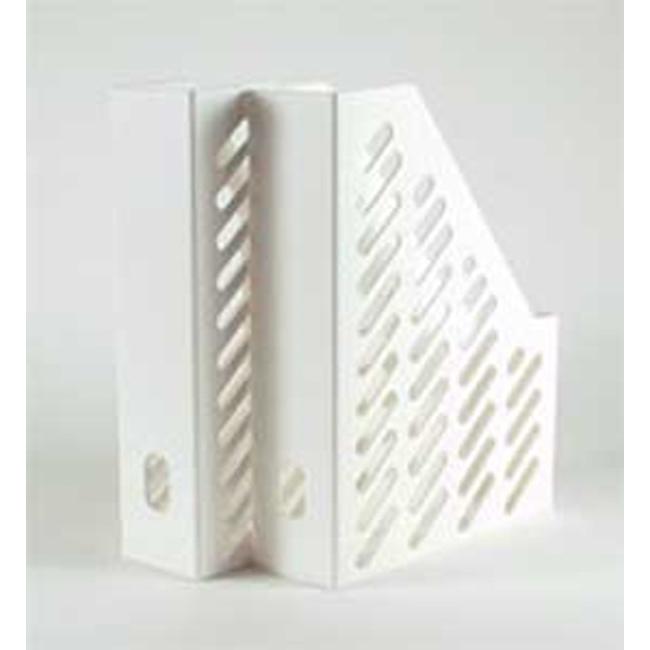 Stand for magazines KLASSIK white 2 pcs