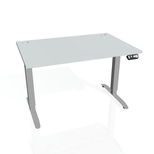 Motion desk, PO, 2S, 180x70.5-120.5x80 cm, gray/grey