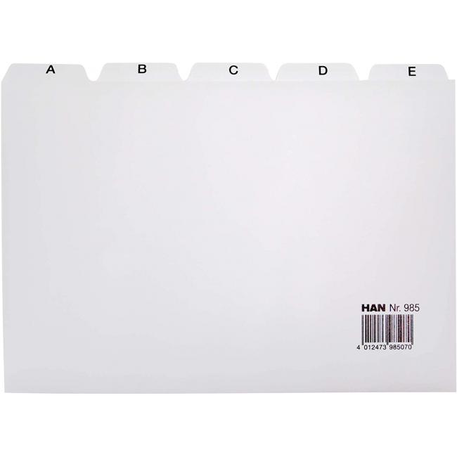 [HA985000] Plastic index cards A5 for file cabinet HAN 955