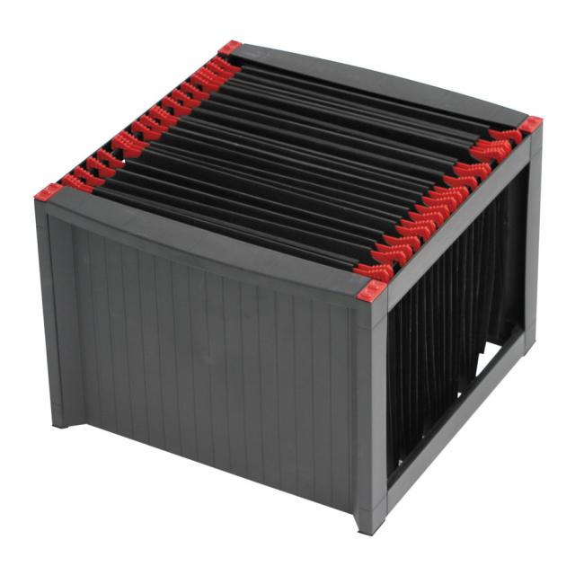 [HE611009] Storage for hanging packaging Helit black