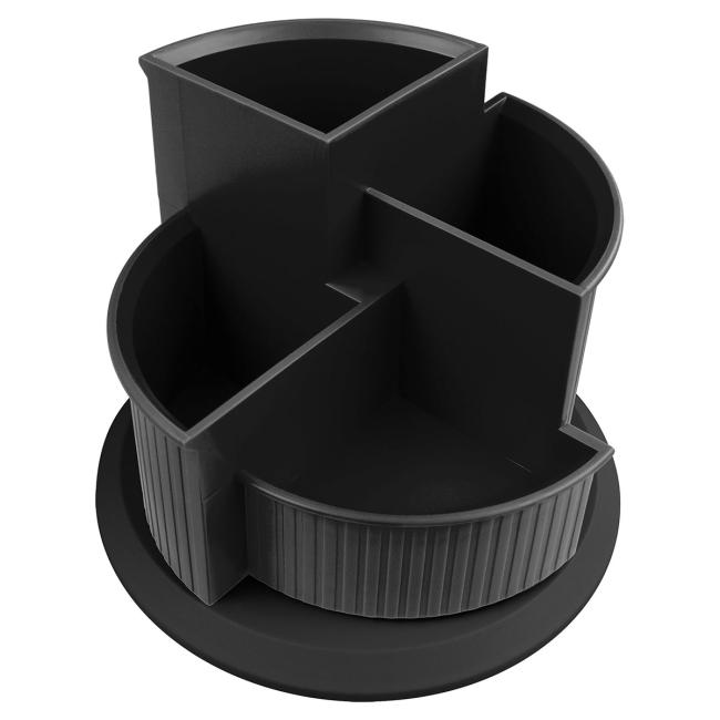 Rotating four-part stand Helit Linear black