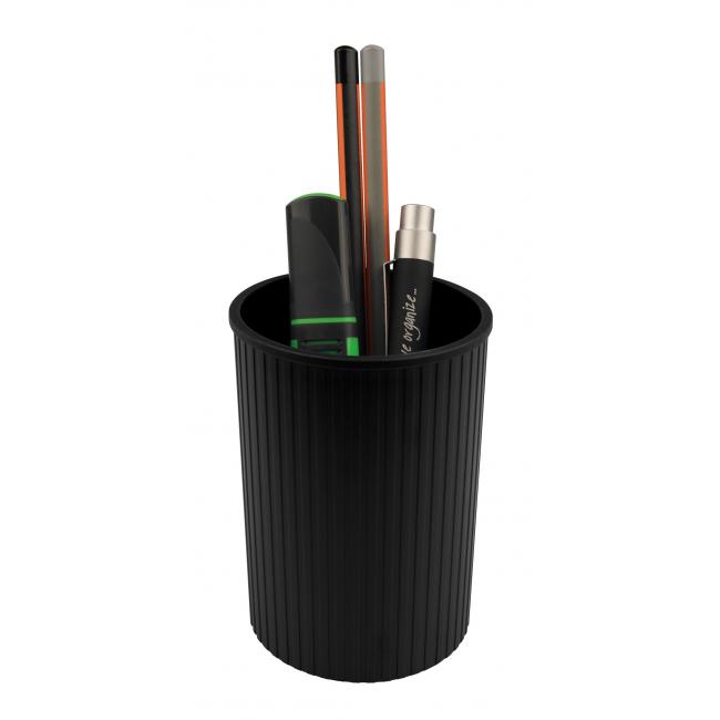 [HE639079] Helit Linear pen cup black