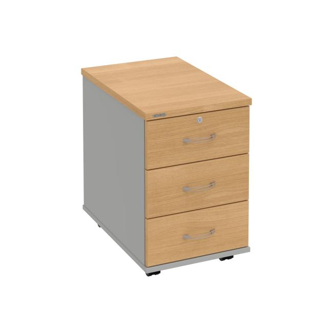 Hobis container, 40x60x60 cm, oak/grey