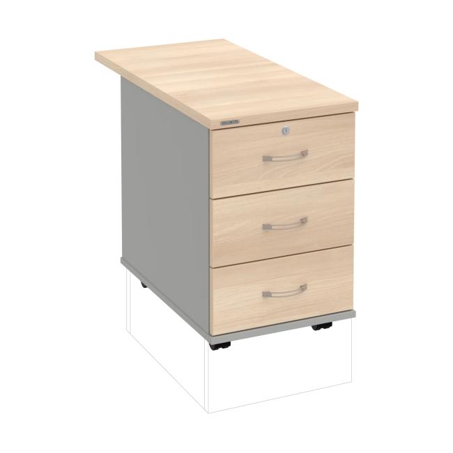 Hobis container, 40x60x80 cm, agate/grey