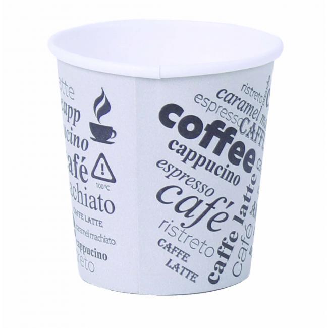 Papierový pohár 120ml 'XS' Coffee to go s motívom 50 ks