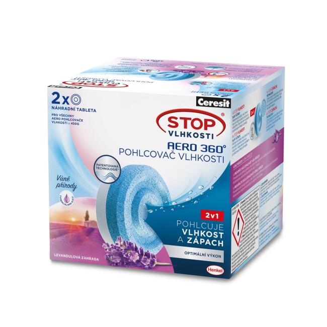 Ceresit Stop vlhkosti - 2 tablety AERO levanduľa 2x450g