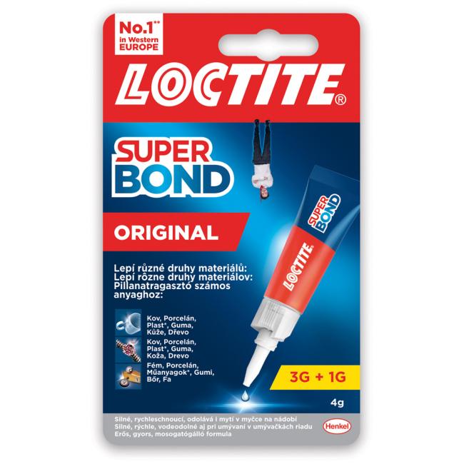 [HK304055] Sekundové lepidlo Loctite Super Bond Original 3+1g