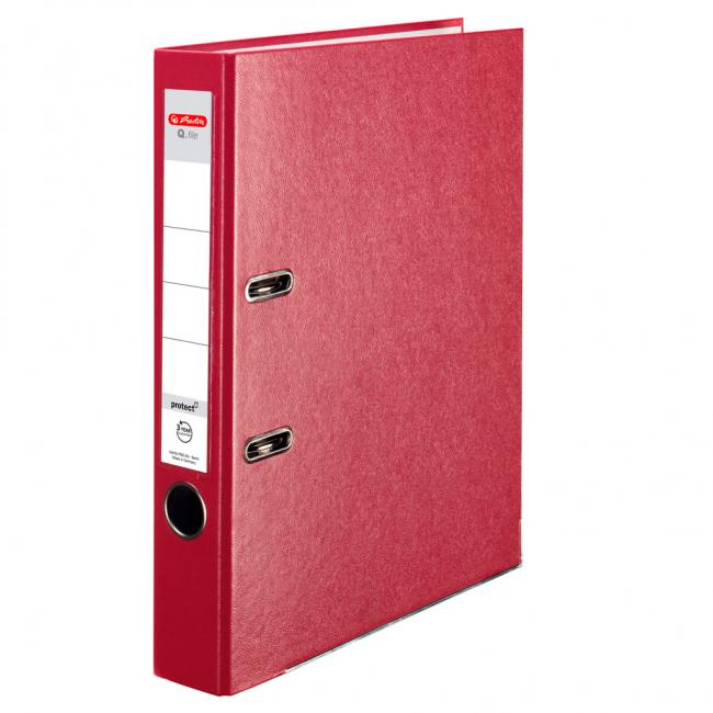 Lever filer Herlitz Q.file 5cm burgundy