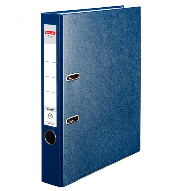 Lever filer Herlitz Q.file 5cm blue