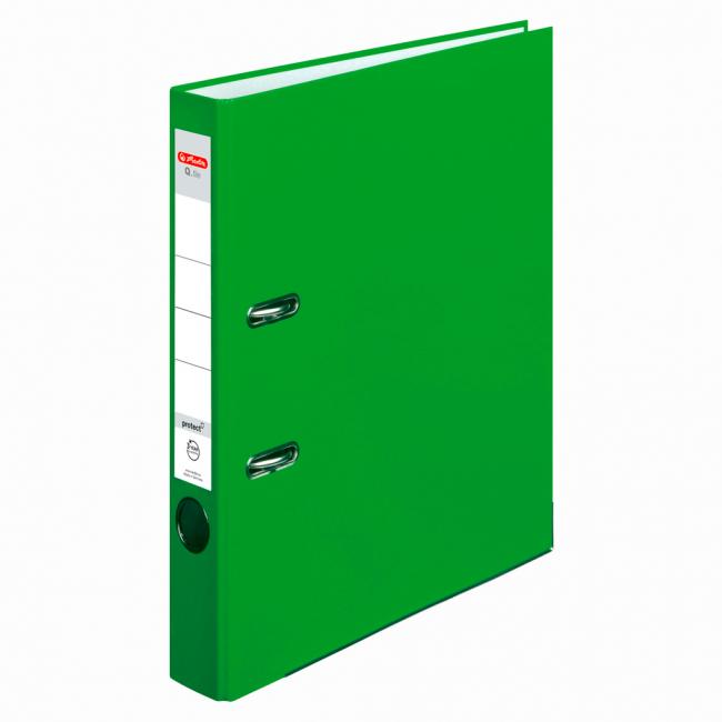 Lever filer Herlitz Q.file 5cm light green