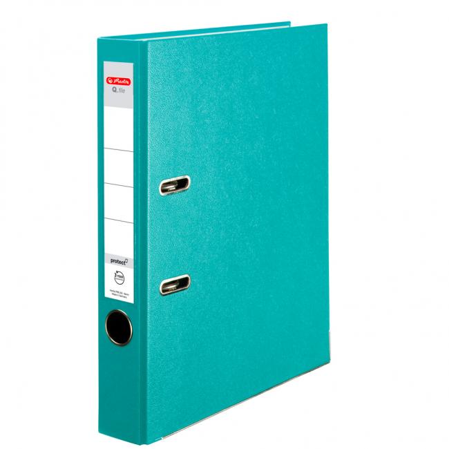 Lever filer Herlitz Q.file 5cm turquoise