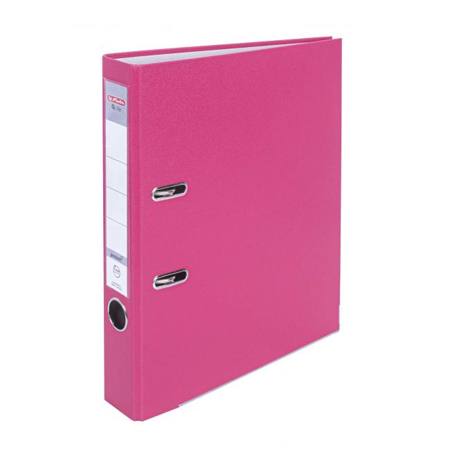 Lever filer Herlitz Q.file 5cm pink