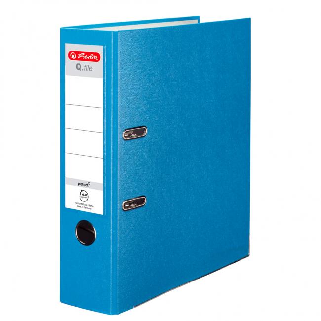 Lever filer Herlitz Q.file 8cm light blue