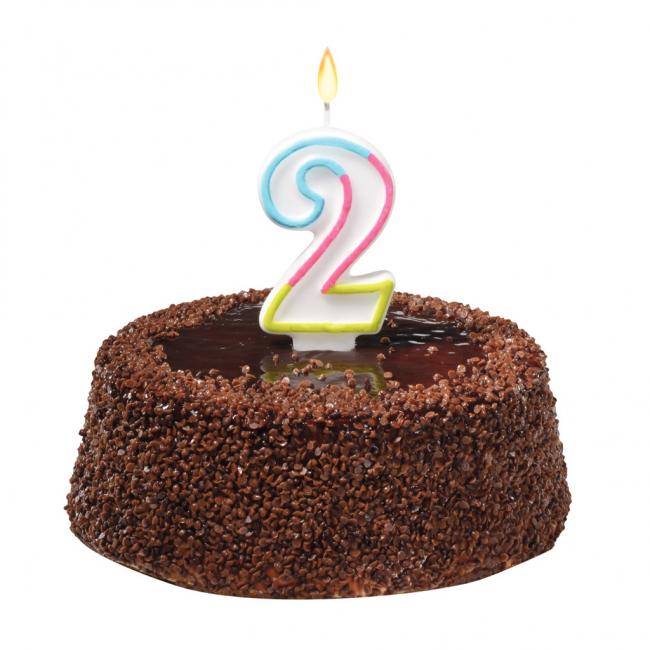 [HL012070] Cake candle number 2