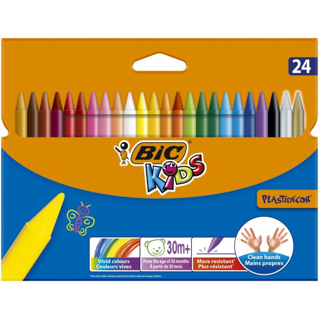 [BC297721] Break-resistant plastic wax sticks 24 pcs