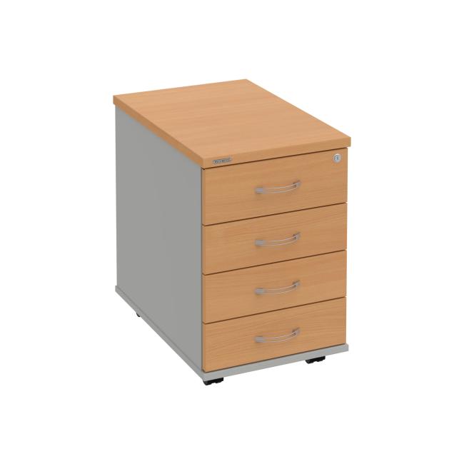 Hobis container, 40x60x60 cm, beech/grey