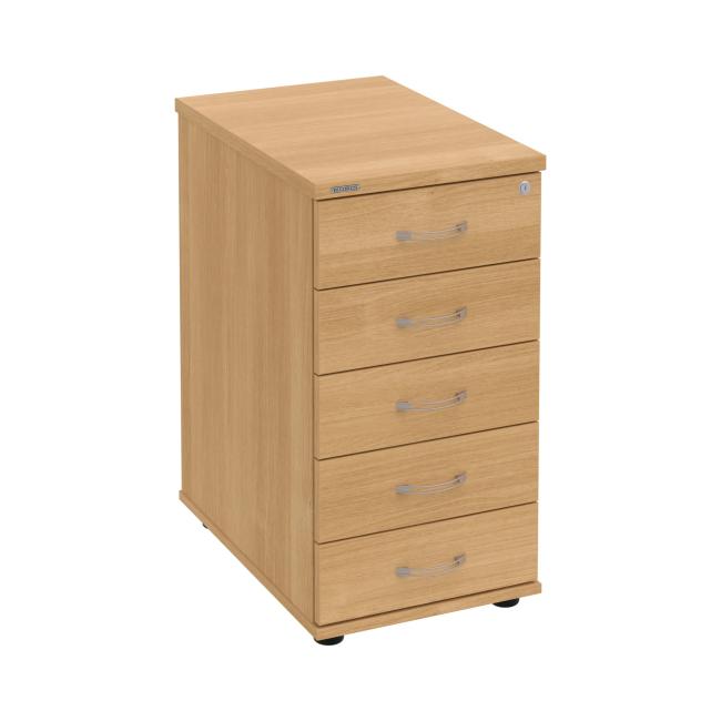 Hobis container, 40x75.5x60 cm, oak/oak