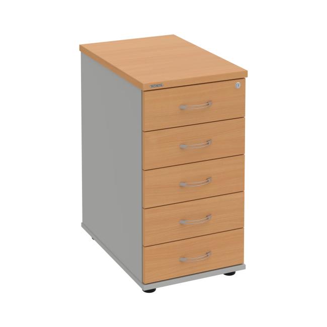 [ON256128] Kontajner Hobis, 40x75,5x60 cm, buk/sivý