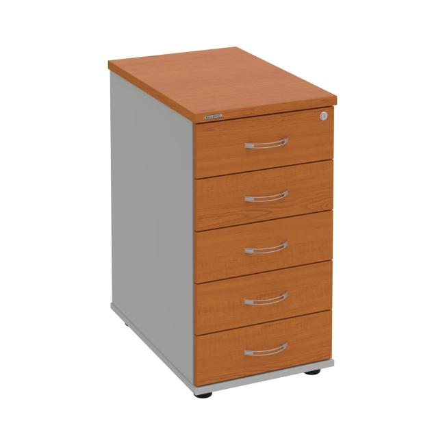 Hobis container, 40x75.5x60 cm, cherry/grey